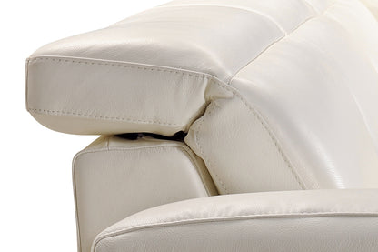 White Leather Sectional