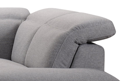 Grey Sectional w/ Wood Frame