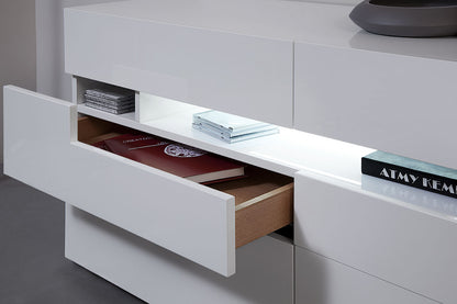 Natural Solid Wood 6-Drawer Double Dresser
