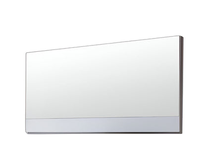 White Wood Framed Bathroom Vanity Mirror