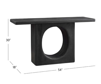 Compass Console Table - Dimensional