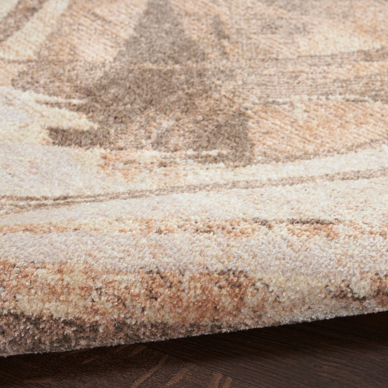 Nourison Astra Beige Pet Friendly Machine Washable Rug - Texture
