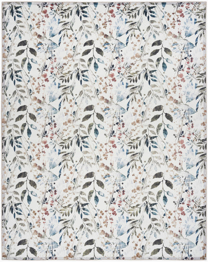 Nourison Ivory & Multicolor Machine Washable Rug - Main