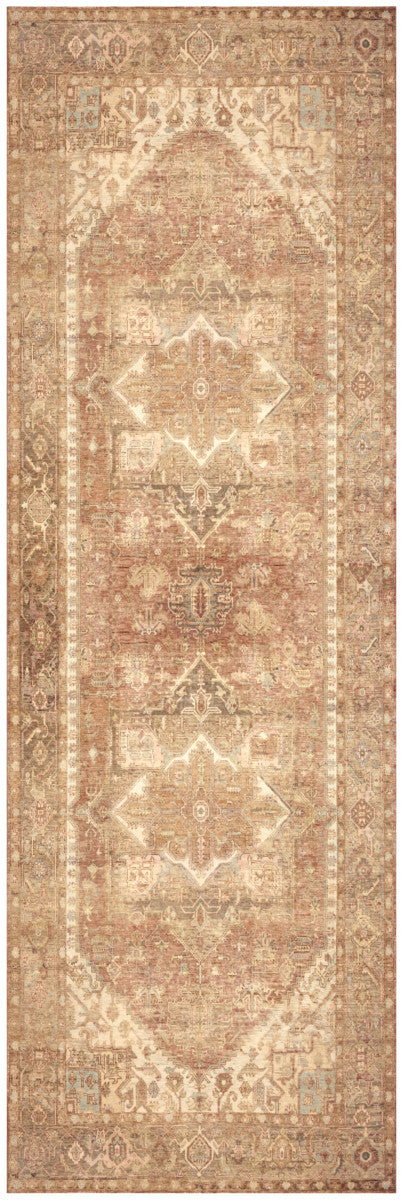 Nourison Vintage Gold Machine Washable Rug - 2' x 6'