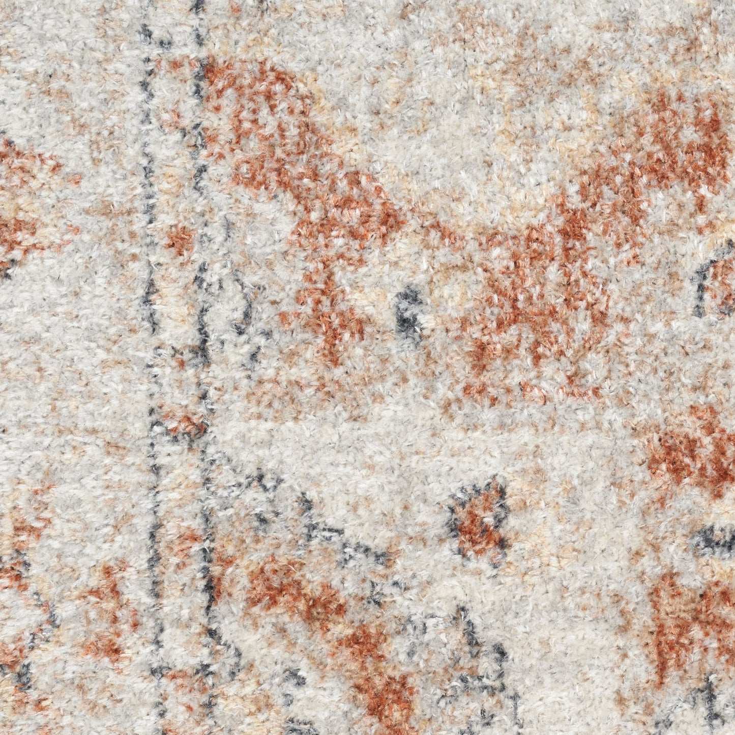 Nourison Astra Gold & Multicolor Pet Friendly Machine Washable Rug - Swatch
