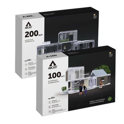 Bundle kit with Arckit A100 and Arckit A200 Architectural Model Kits