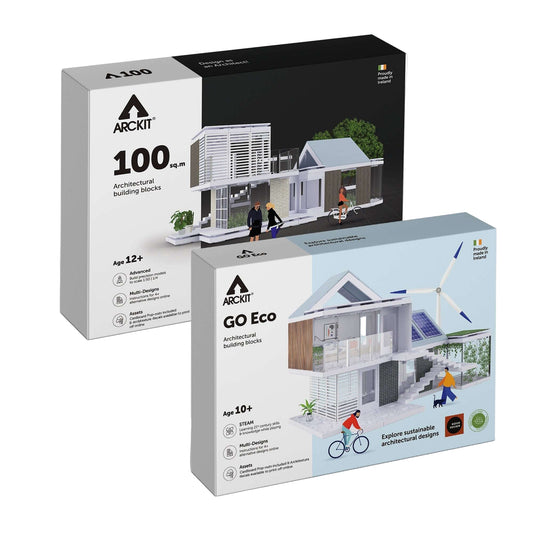 Bundle kit with Arckit A100 and GO Eco Architectural Model Kits