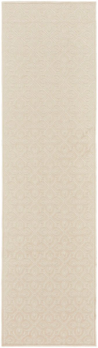 Nourison Charm Ivory Pet Friendly Machine Washable Rug - 2'2" x 8'