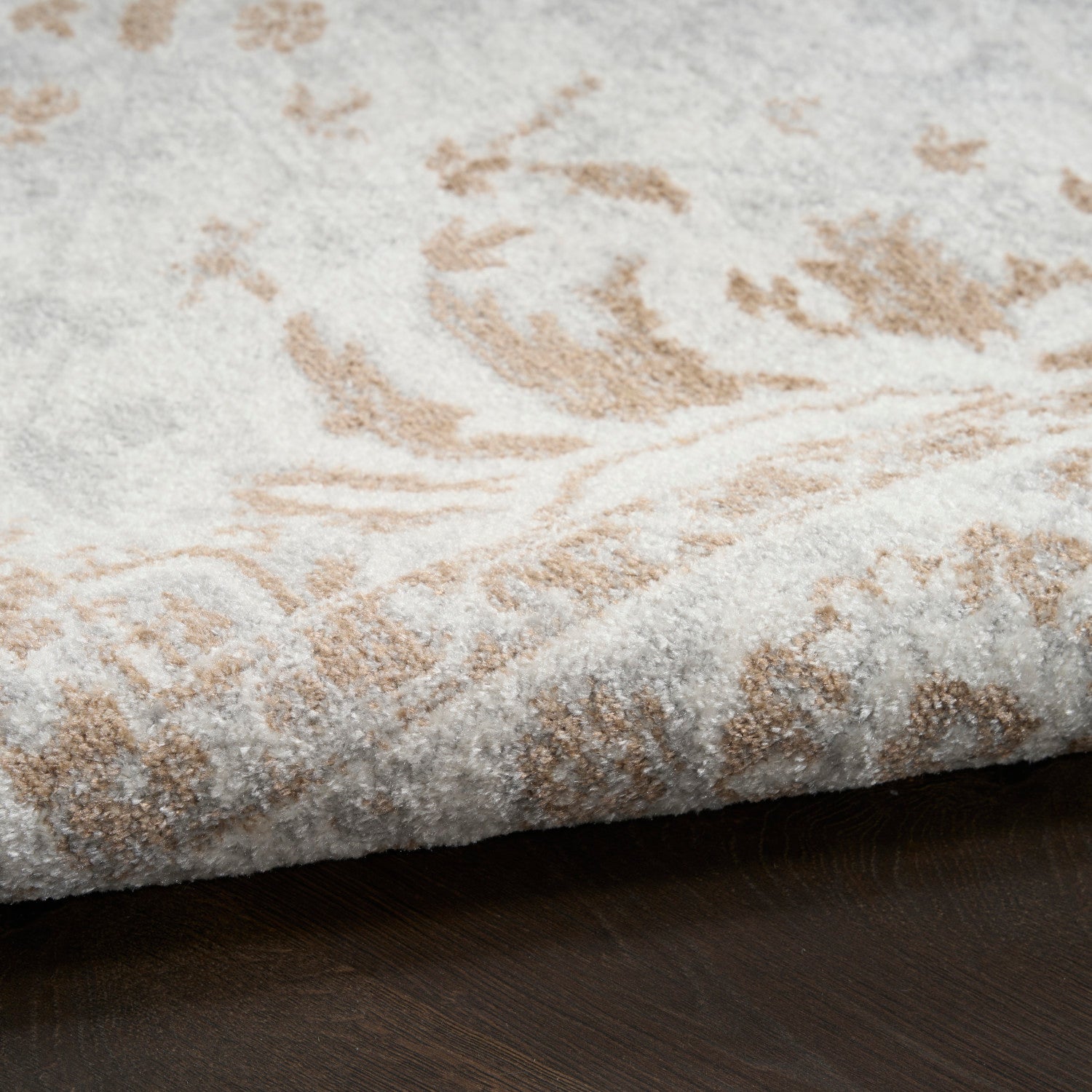 Nourison Astra Grey Pet Friendly Machine Washable Rug - Texture
