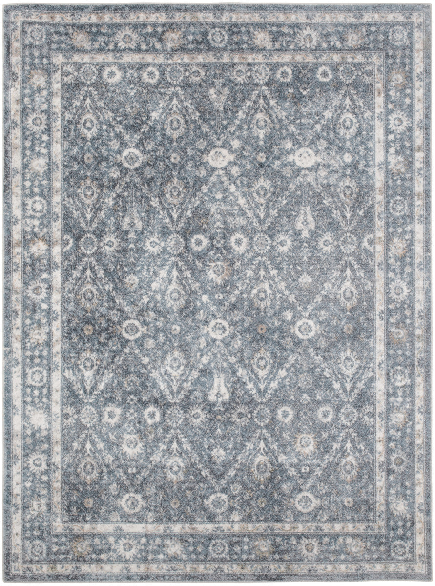 Nourison Astra Dark Blue Pet Friendly Machine Washable Rug - 5'3" x 7'