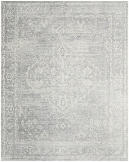 Nourison Astra Light Grey Pet Friendly Machine Washable Rug - 10' x 14'