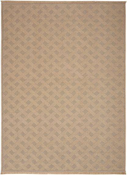 Nourison Jute Loom Woven Natural Machine Washable Rug - 5'3" x 7'3"
