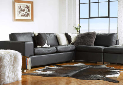 Chocolate Cowhide Pillow
