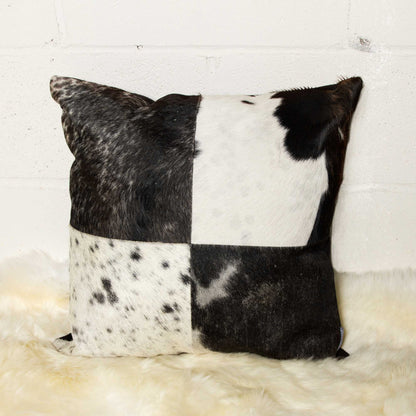 Black & White Cowhide Pillow