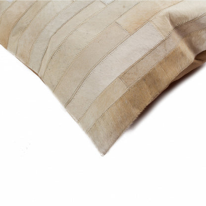 Tan Cowhide Pillow
