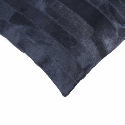 Black Cowhide Pillow
