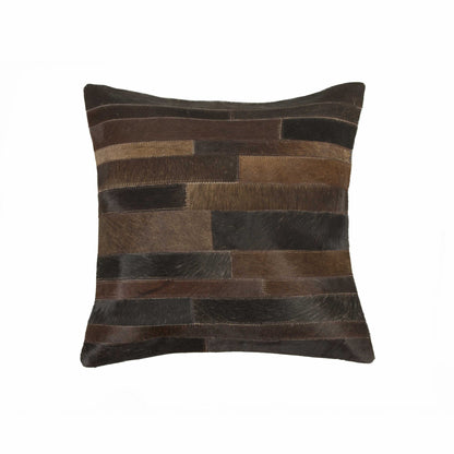 Chocolate Cowhide Pillow