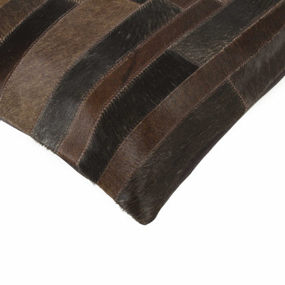 Chocolate Cowhide Pillow