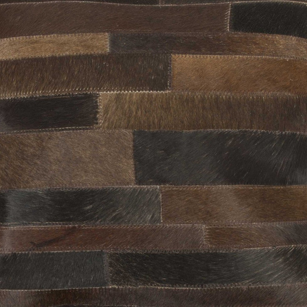Chocolate Cowhide Pillow