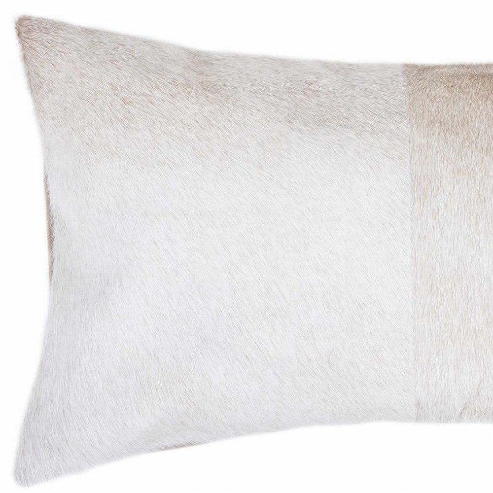 Natural Cowhide Lumbar Pillow