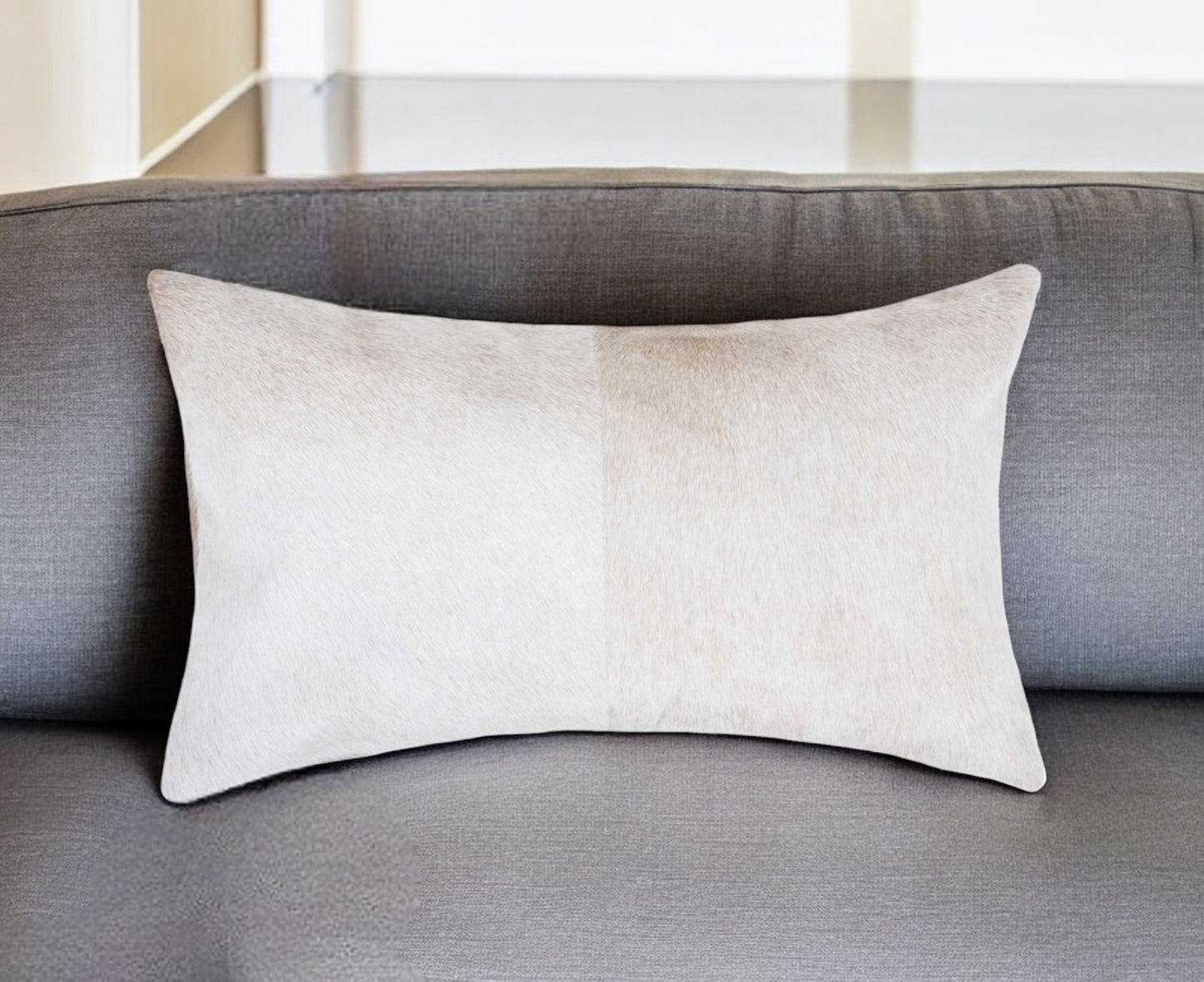 Natural Cowhide Lumbar Pillow