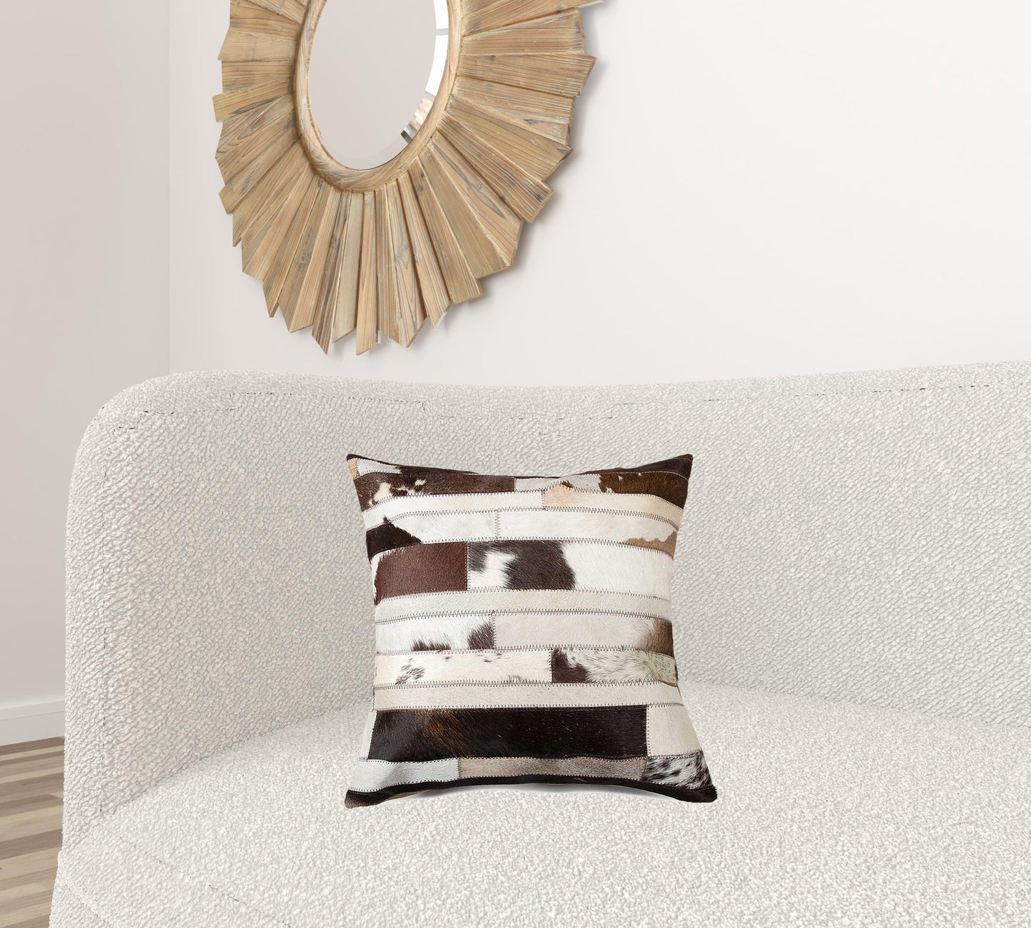 Chocolate & Natural Pillow