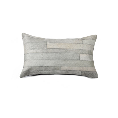 Gray Cowhide Pillow