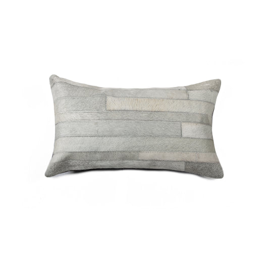 Gray Cowhide Pillow