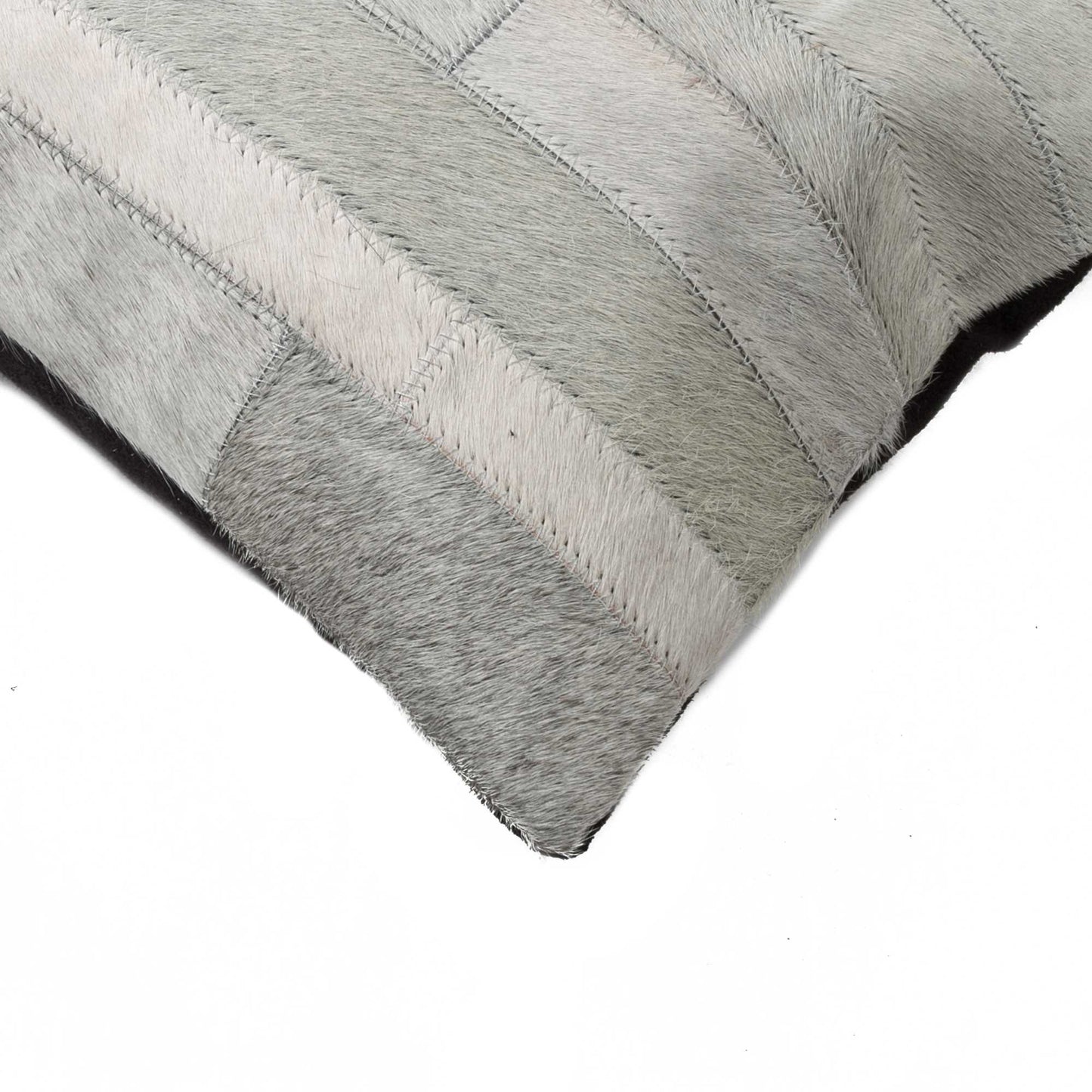 Gray Cowhide Pillow