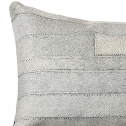 Gray Cowhide Pillow