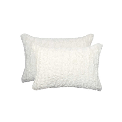 Ivory Faux Fur Pillow
