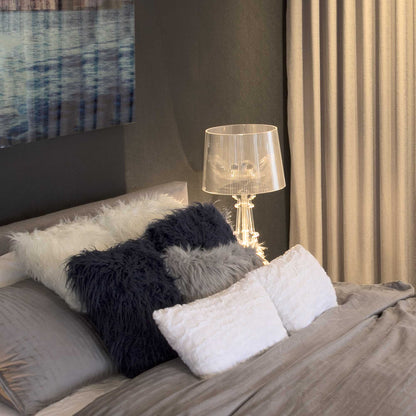 Ivory Faux Fur Pillow