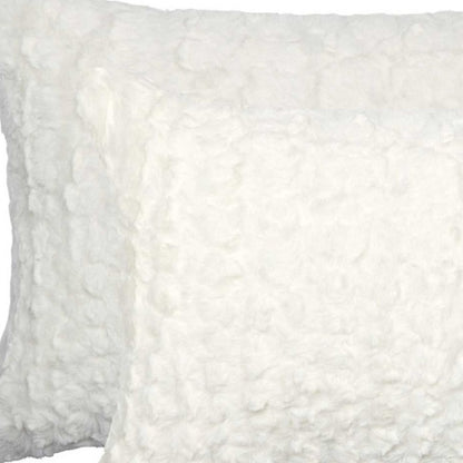 Ivory Faux Fur Pillow
