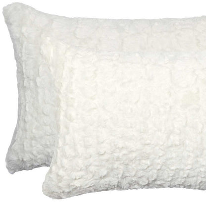 Ivory Faux Fur Pillow