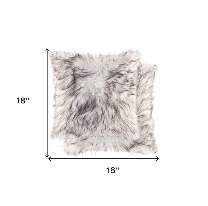 Chocolate Faux Fur Pillow