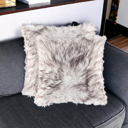 Chocolate Faux Fur Pillow