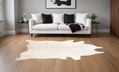 5 x 7 Off White Cowhide  Rug