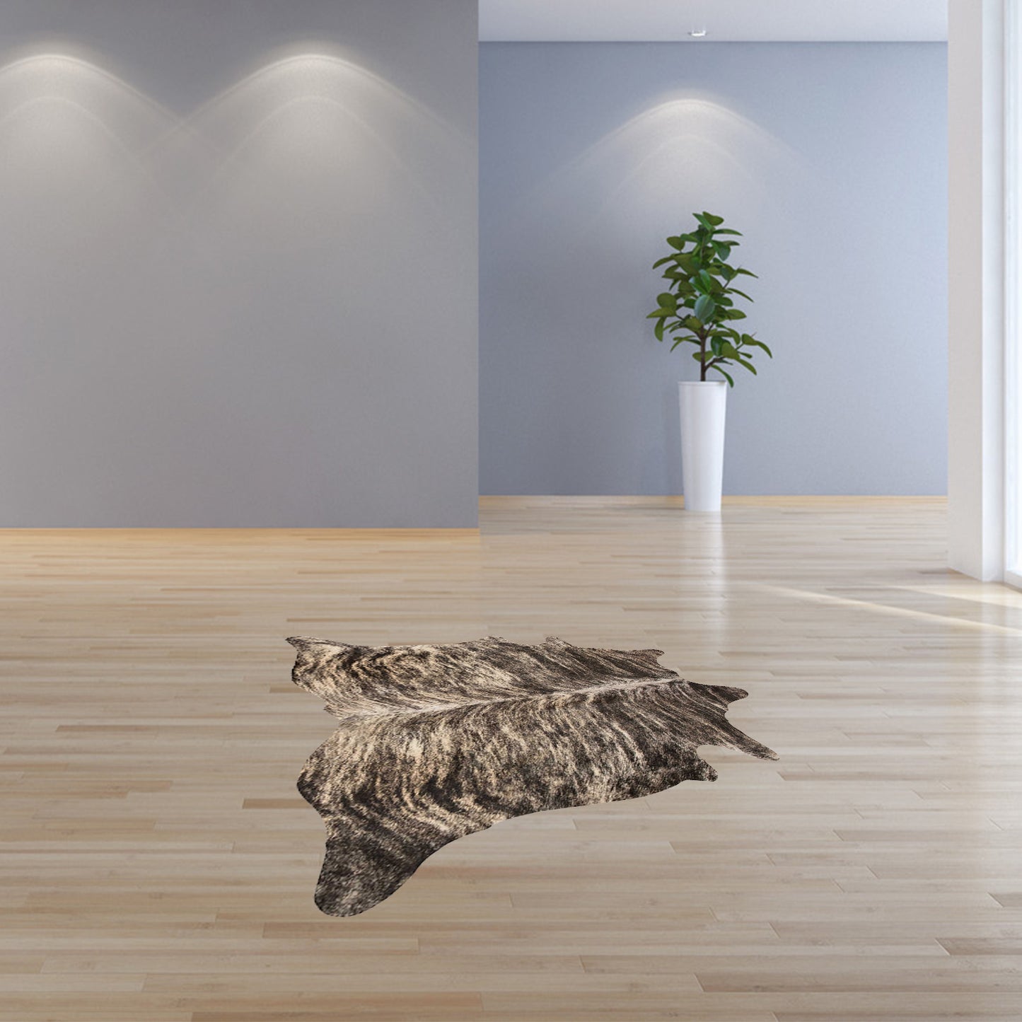 5 x 7 Exotic Zebu Cowhide Rug