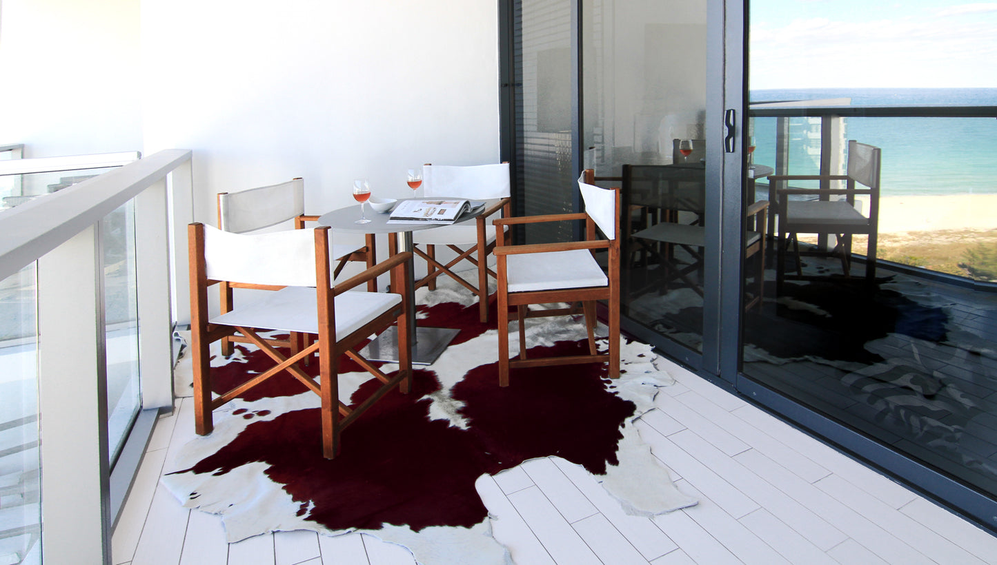 5 x 7 Tricolor Cowhide Rug