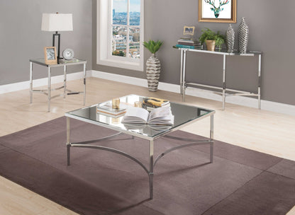Chrome & Mirrored Coffee Table