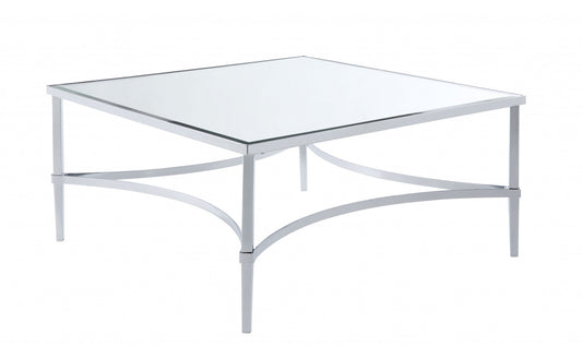Chrome & Mirrored Coffee Table