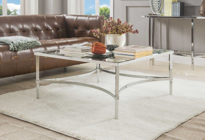 Chrome & Mirrored Coffee Table