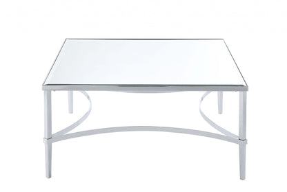 Chrome & Mirrored Coffee Table