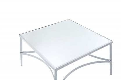 Chrome & Mirrored Coffee Table