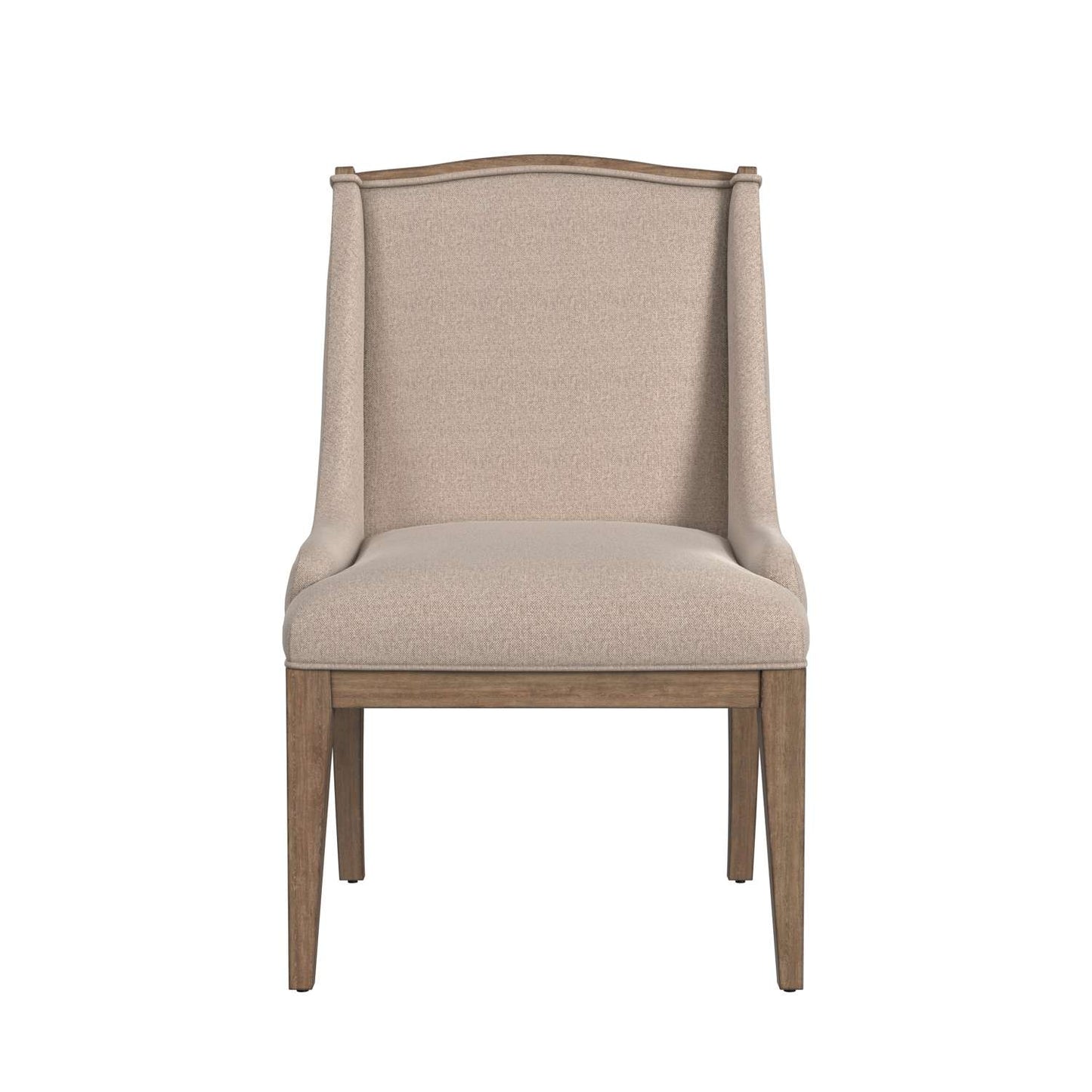 Buxton 36" Parsons Upholstered Dining Chair oatmeal fabric (Set of 2) - Straight On