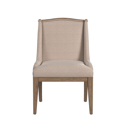 Buxton 36" Parsons Upholstered Dining Chair oatmeal fabric (Set of 2) - Straight On