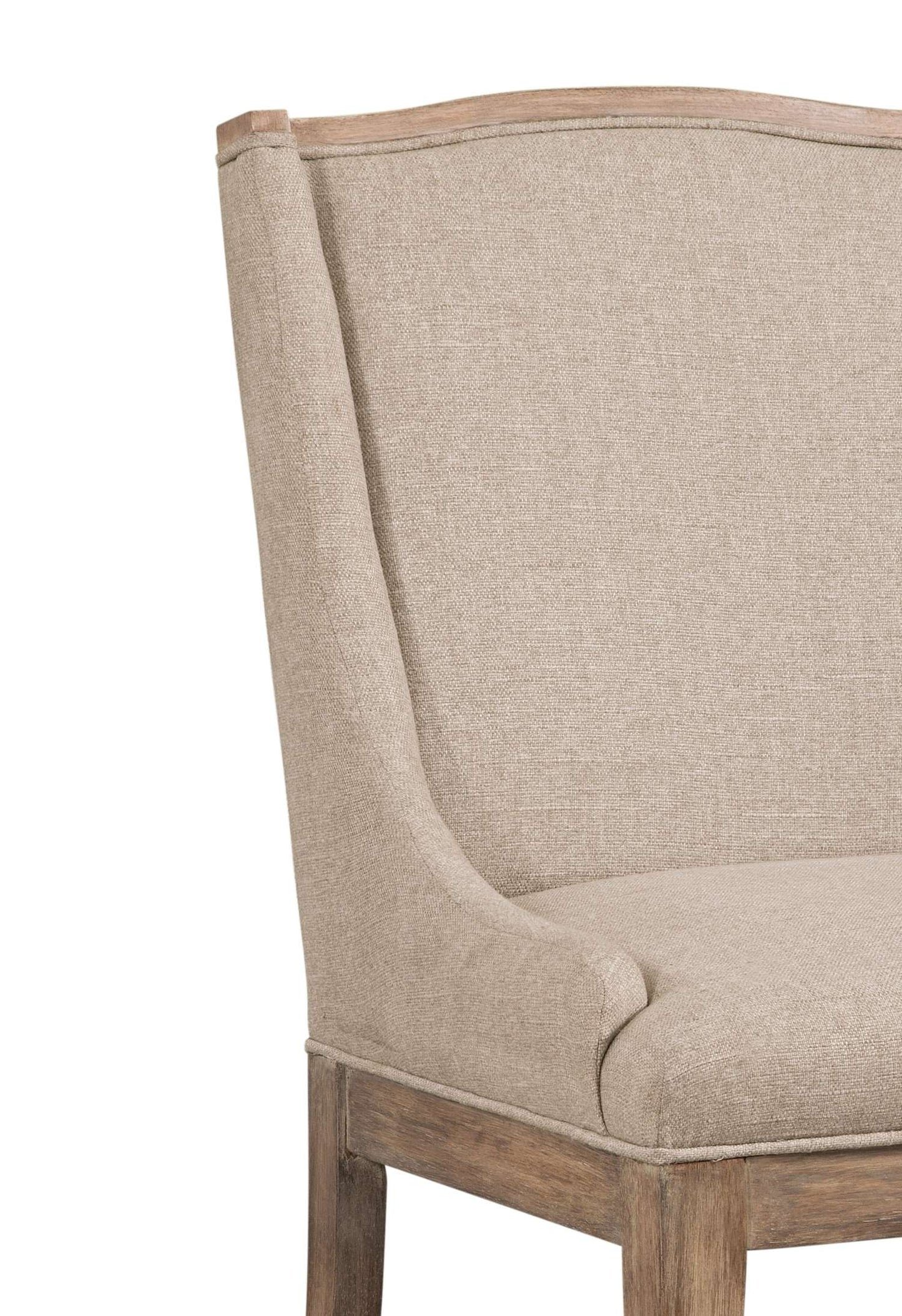Buxton 36" Parsons Upholstered Dining Chair oatmeal fabric (Set of 2) - Detail