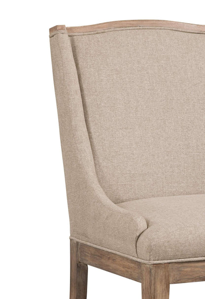 Buxton 36" Parsons Upholstered Dining Chair oatmeal fabric (Set of 2) - Detail