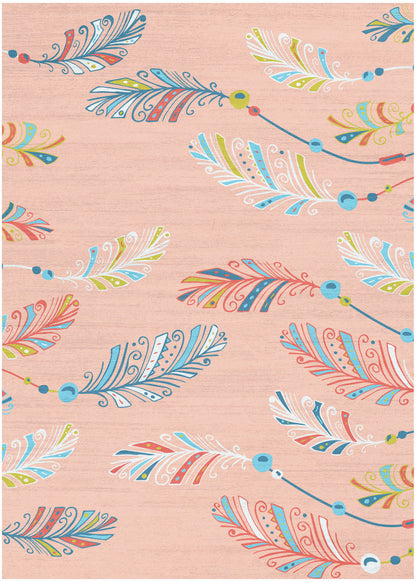 Nourison Imagination Pink & Multicolor Machine Washable Rug - 3'5" x 5'