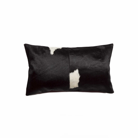 Black & White Cowhide Pillow